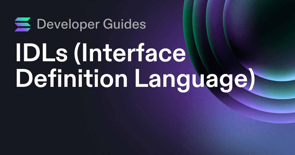 IDL - an easy to use Program Interface